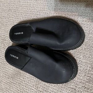Torrid Black Slip-On Mules